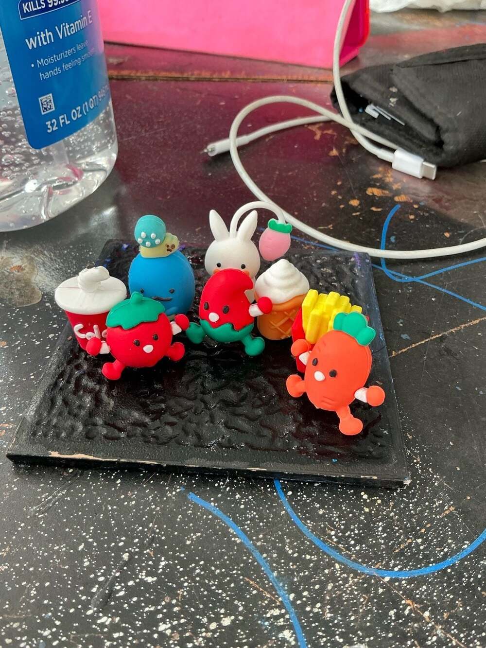 Novelty Food and Character Pencil Topper Eraser Set